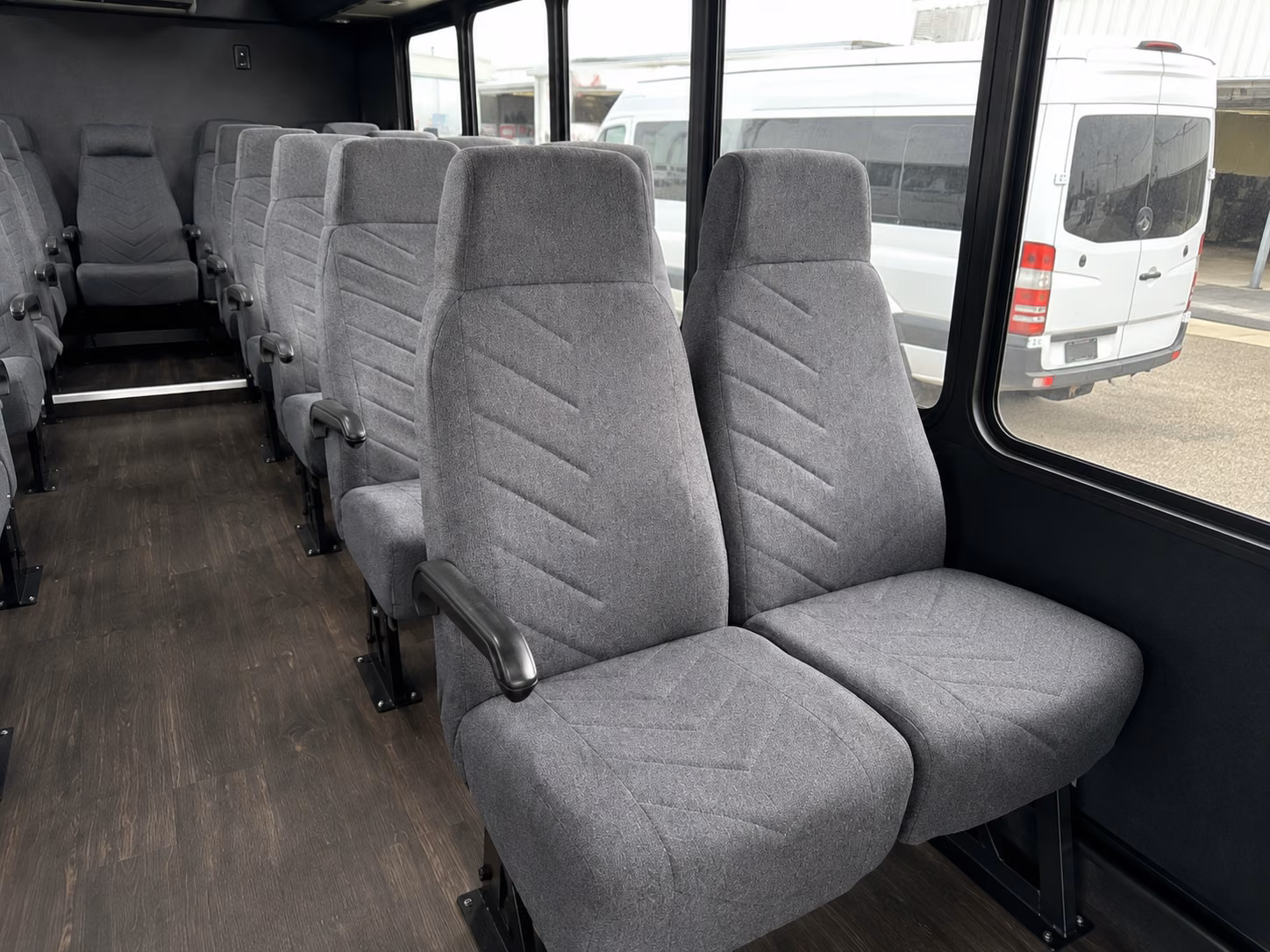 kettering 15 passenger minibus inside