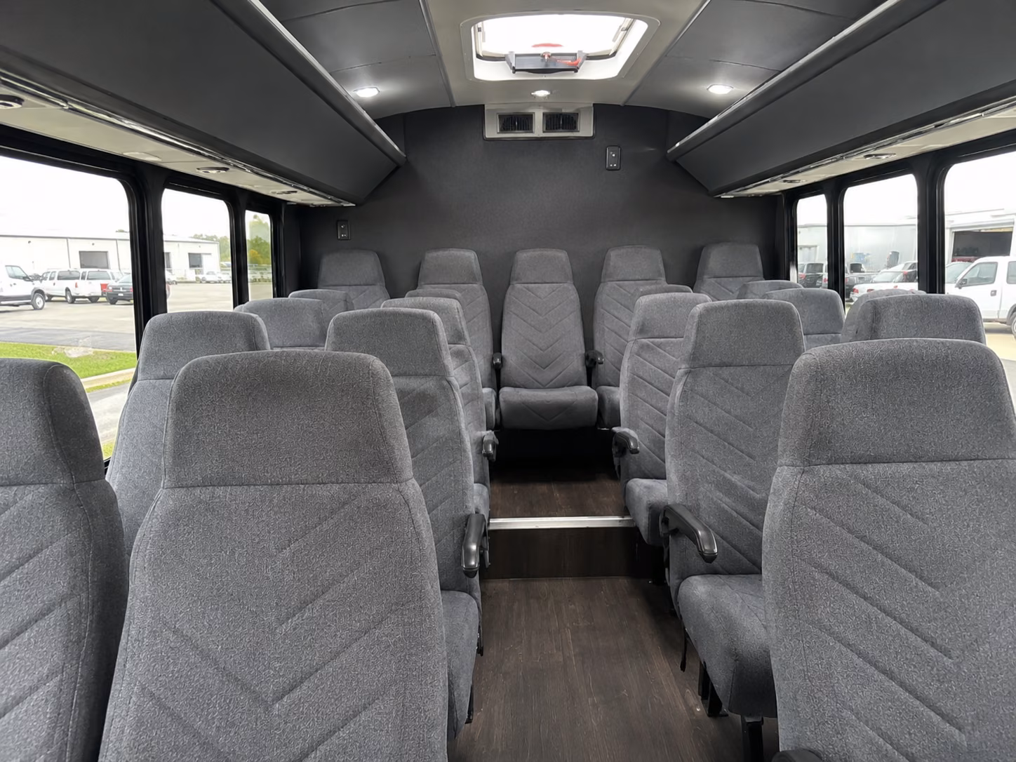 kettering 18 passenger minibus interior