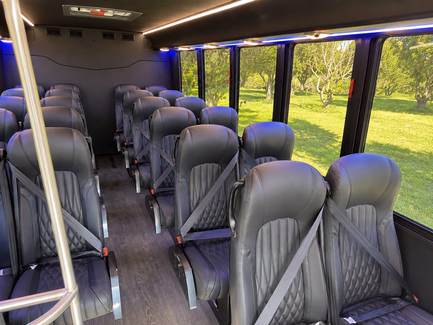 kettering 20 passenger minibus inside
