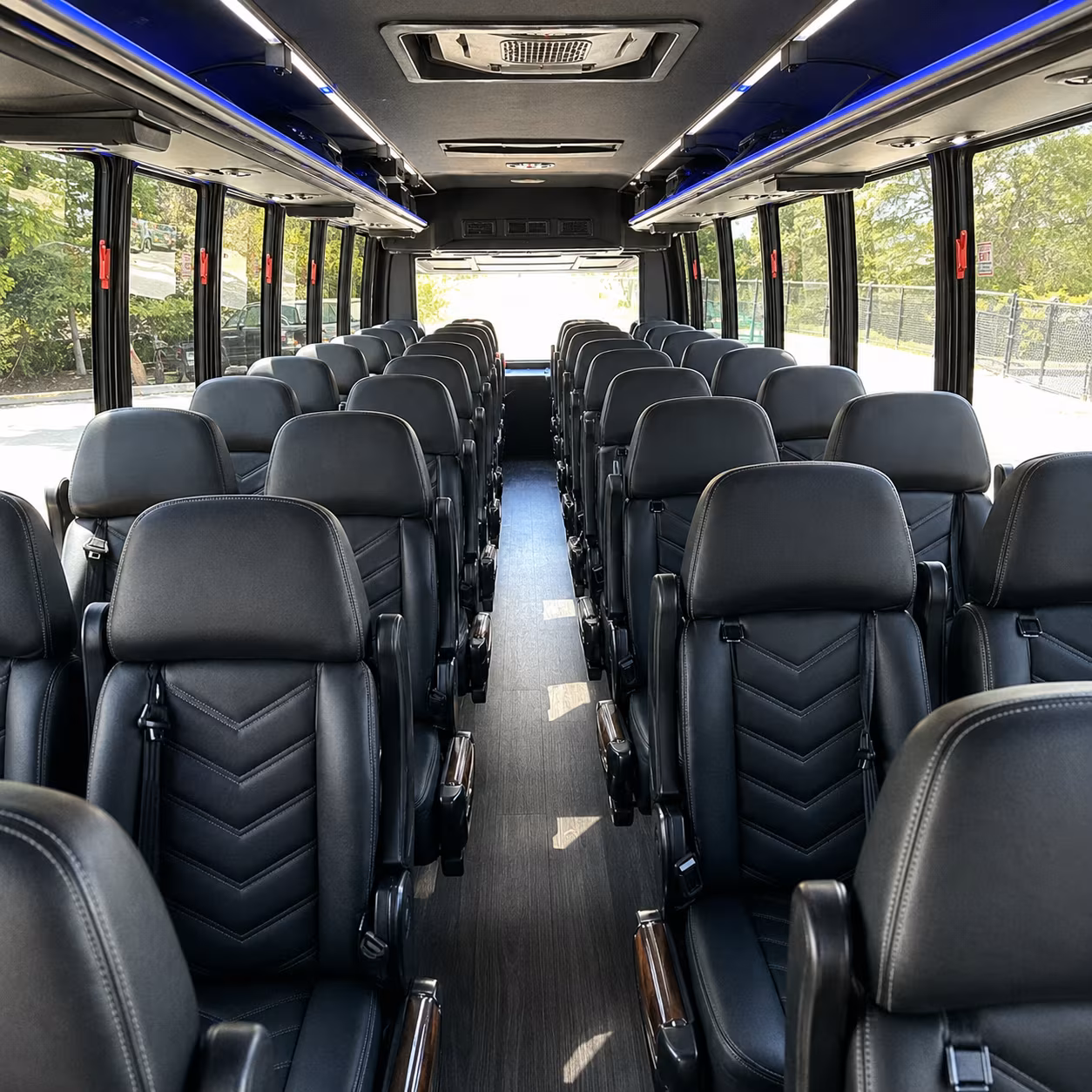 kettering 25 passenger minibus inside