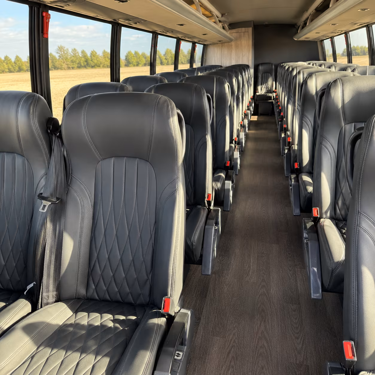 kettering 25 passenger minibus interior