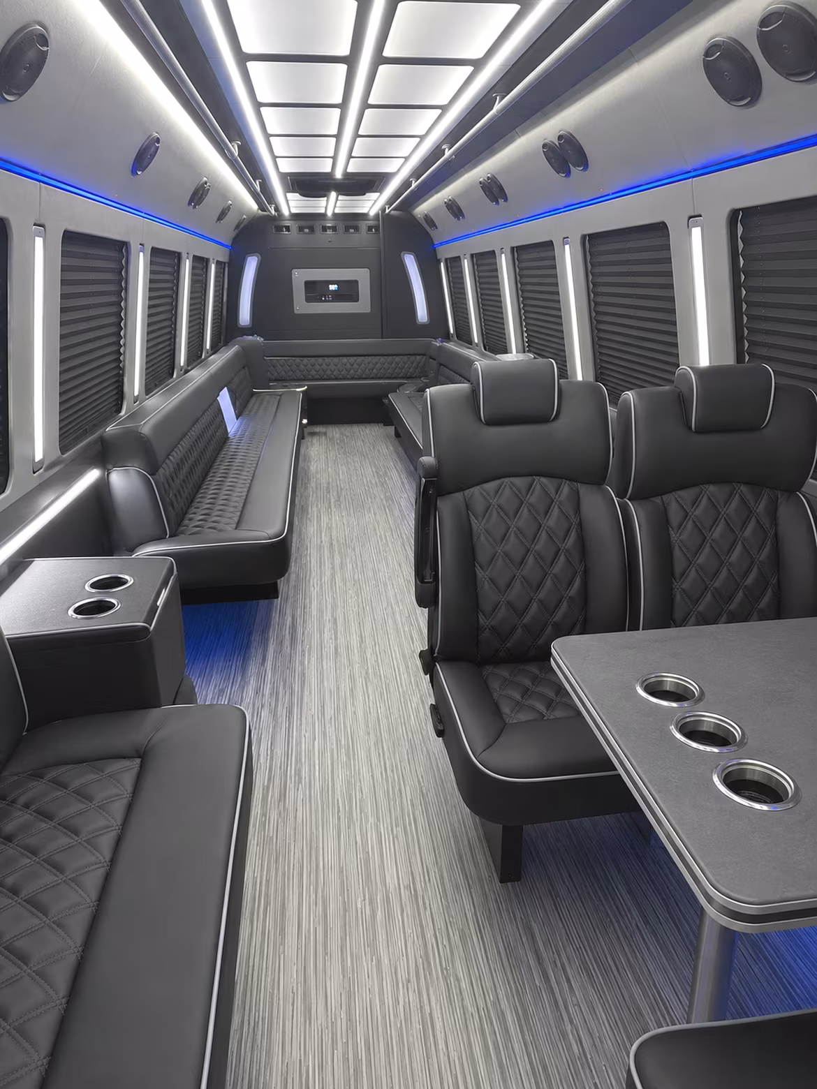 kettering 25 passenger party bus inside