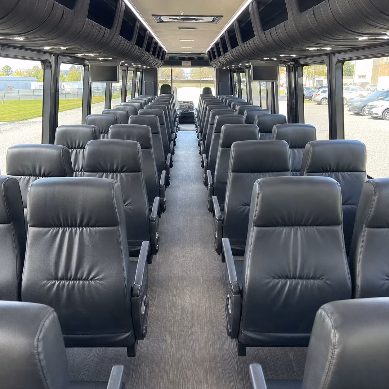 kettering 28 passenger minibus interior