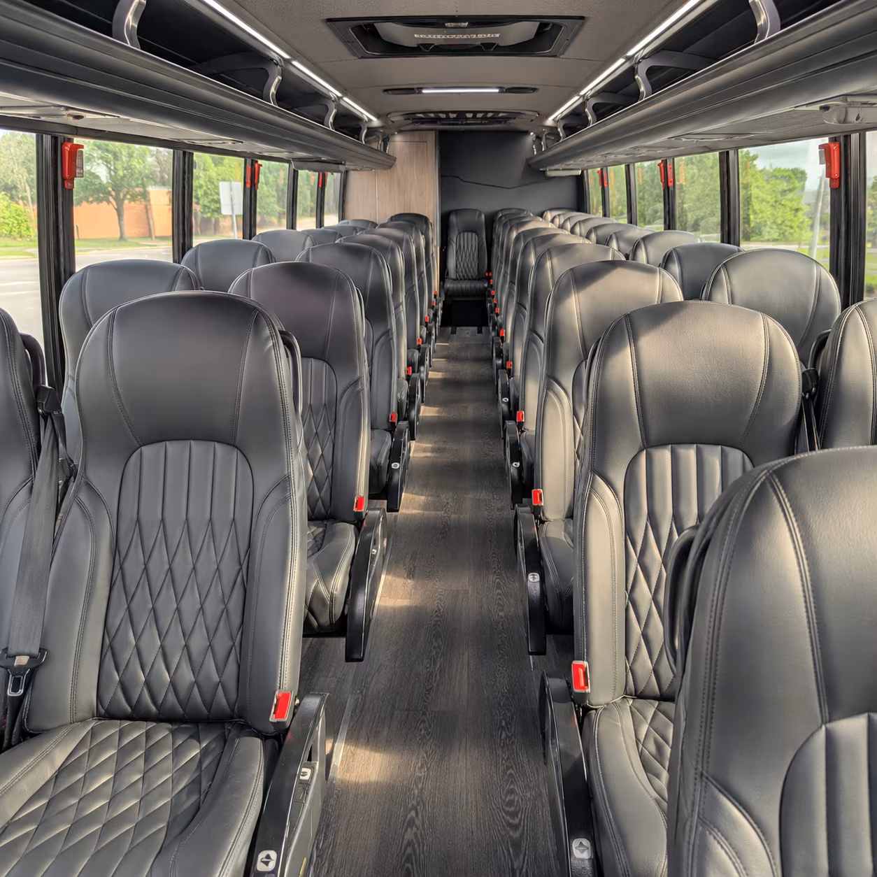 kettering 30 passenger minibus inside