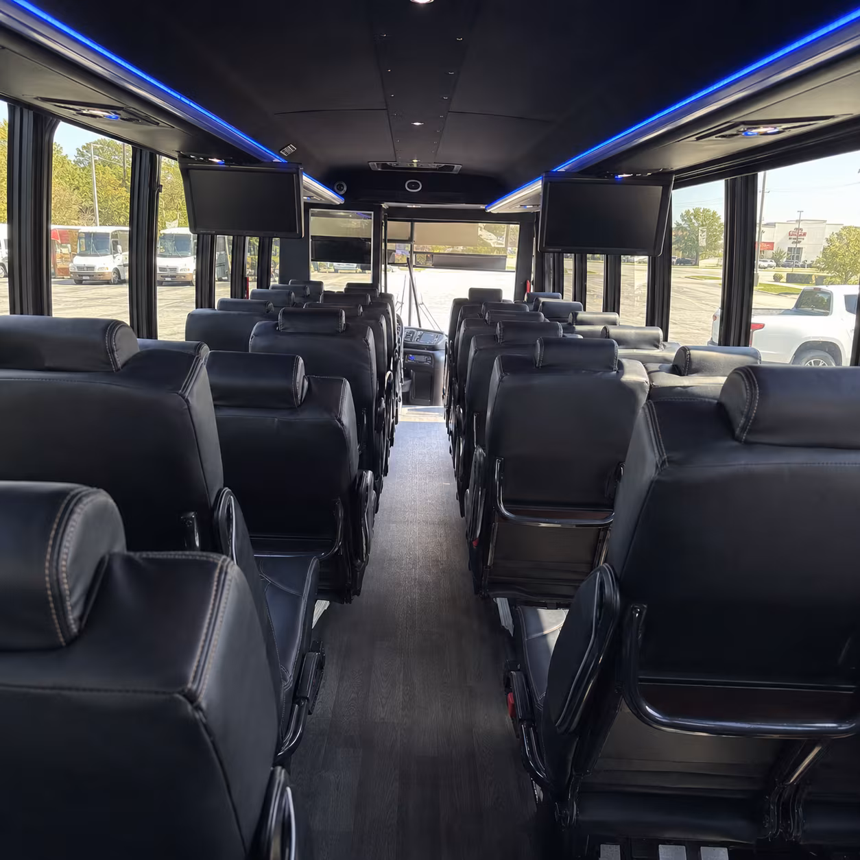 kettering 35 passenger minibus interior