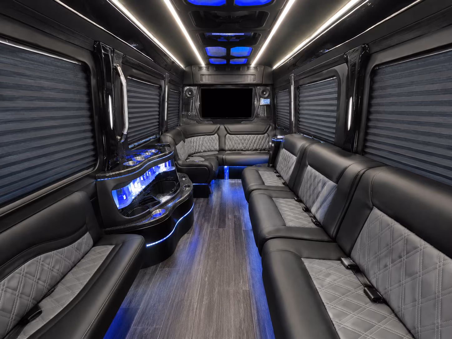 kettering 50 passenger party bus interior