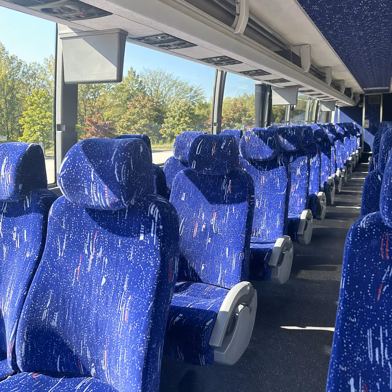 kettering 56 passenger charter bus interior