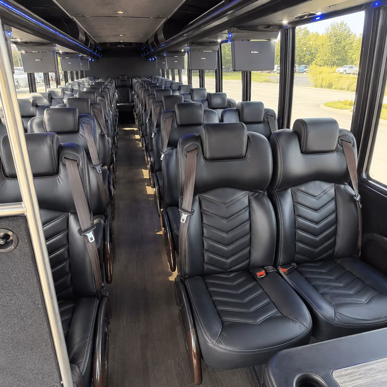 shuttle buses for kettering wedding guests between hotels and venues