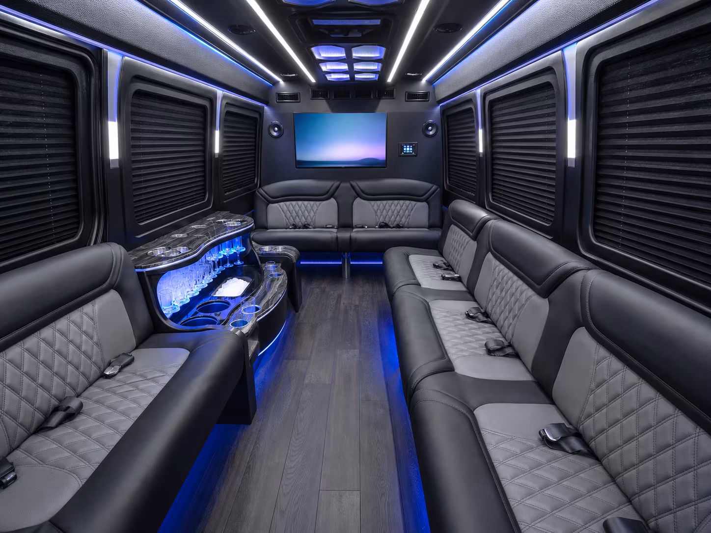 sprinter van and party bus rentals for corporate wine tours out of kettering